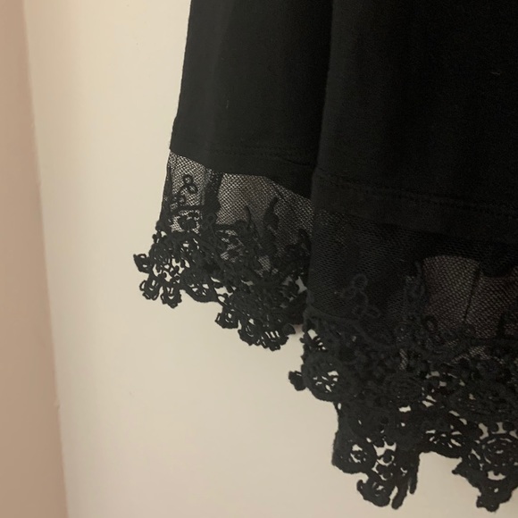 Kimchi Blue Black Tank Top With Lace Trim - Picture 6 of 7